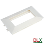 Rama alba tripla pentru aparataj 45x45 mm (6 module) - DLX DLX-102-13