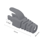 Manson mufa RJ45 gri, 100 buc. RJ45-CAP-GY