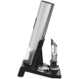 Prestigio Garda, smart wine opener, simple operation with 2 buttons, aerator, vacuum stopper preserver, foil cutter, opens up to