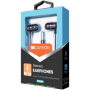 CANYON Stereo earphones with microphone, Dark gray, cable length 1.2m, 21.5*12mm, 0.011kg