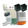 Kit alarma la efractie DSC cu sirena exterioara KIT1404EXT-BS1