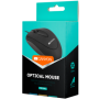 CANYON CM-1 wired optical Mouse with 3 buttons, DPI 1000, Black, cable length 1.15m, 100*51*29mm, 0.07kg