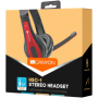 CANYON HSC-1 basic PC headset with microphone, combined 3.5mm plug, leather pads, Flat cable length 2.0m, 160*60*160mm, 0.13kg, 