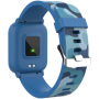 kids smart watch, 1.3 inches IPS full touch screen, blue plastic body, IP68 waterproof, BT5.0, multi-sport mode, built-in kids g