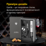 Prestigio Garda, smart wine opener, simple operation with 2 buttons, aerator, vacuum stopper preserver, foil cutter, opens up to