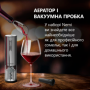 Prestigio Nemi, smart wine opener, simple operation with 2 buttons, aerator, vacuum stopper preserver, foil cutter, opens up to 