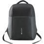 Anti-theft backpack for 15.6"-17" laptop, material 900D glued polyester and 600D polyester, black, USB cable length0.6M, 400x210