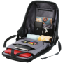 Anti-theft backpack for 15.6"-17" laptop, material 900D glued polyester and 600D polyester, black, USB cable length0.6M, 400x210