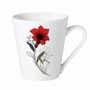 SET 12 CANI  310 ML, RED FLOWERS LEAF