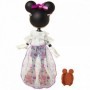 Papusa Minnie Mouse cu bentita cu flori