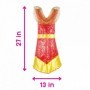 Adorbs- Costum tip rochie, roșu