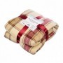 PATURA FLEECE CAROURI BEJ 150X200 CM