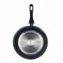 TIGAIE ALUMINIU WOK 30x8 CM,  BLACK SAND