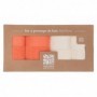 SET 4 PROSOAPE BAIE 30X50 CM - CORAL MIX