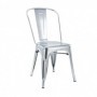 Scaun retro din metal Argintiu