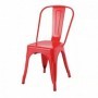 Scaun retro din metal Rosu