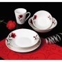 BOL PORTELAN  20 CM,  RED FLOWERS