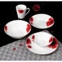BOL PORTELAN  20 CM,  RED FLOWERS