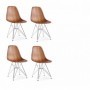 SET 4 BUC SCAUN WOOD