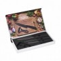 SET CUTITE 5 PIESE,CERAMIC NEAGRA MARBLE