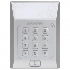 Cititor standalone cu tastatura si card de proximitate Hikvision, DS- K1T801M suporta cartele MIFARE, Capacitate 3000 cartele, A