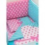 Lenjerie pat imprimeu Elefanti (5pcs)