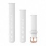 Garmin Curea Ceas 20mm Rose Gold-White