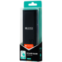 CANYON Power bank 10000mAh Li-poly battery, Input 5V/2A, Output 5V/2.1A, with Smart IC, Black, USB cable length 0.25m, 120*52*22