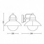 LAMPA DE PERETE PHILIPS DAMASCUS 1X60W