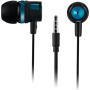 CANYON Stereo earphones with microphone, Green, cable length 1.2m, 21.5*12mm, 0.011kg