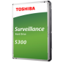 HDD Video Surveillance TOSHIBA S300 CMR (3.5'' 4TB, 7200RPM, 256MB, SATA 6Gbps, RV Sensor), bulk