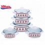 SET GATIT 10 PIESE EMAILAT, BUCOVINA