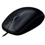 LOGITECH Corded  Mouse B100 - Business EMEA - BLACK