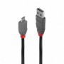Cablu Lindy 0,5m USB 2.0 Type A-MicroUSB