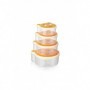 SET 4 CASEROLE  CU CAPAC , PLASTIC