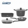 SET GATIT 6 PIESE ALUMINIU, GUSTAVO