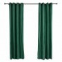 Set 2 draperii catifea 140x270 cm Verde
