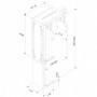 NM PC Mount UnderDesk 22/53cm Silver