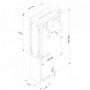 NM PC Mount UnderDesk 22/53cm Black