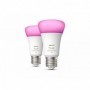 Pachet 2 becuri LED RGB inteligente Phil