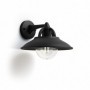 Cormorant wall lantern black 1x42W 230V