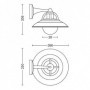 Cormorant wall lantern black 1x42W 230V