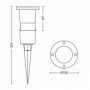 PULED SPIKE BLACK 1X5W 230V