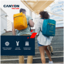 CANYON cabin size backpack for 15.6" laptop,polyester,dark green
