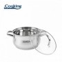 SEMIOALA INOX+CAPAC 18X10.5CM,2.6L,AMIRA