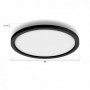 AURELLE HUE PANEL RD BLACK 21W