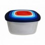 SET 7 CASEROLE PATRATE CU CAPACE,PLASTIC