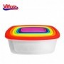 SET 7 CASER.DREPTUNGHI.CU CAPACE,PLASTIC