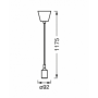 1906 PENDULUM BELL E27 BK LEDV