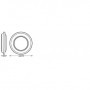 ORBIS BERLIN 300MM 16W 830 BK LEDV